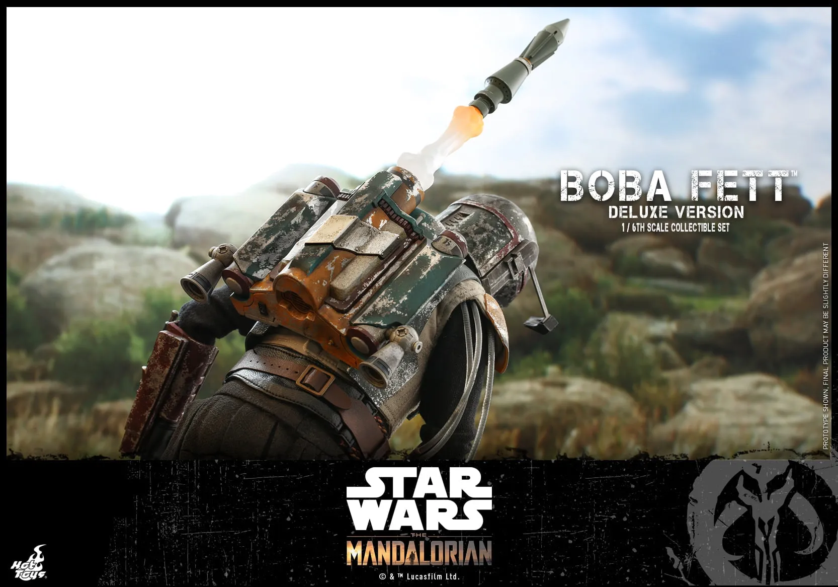 Hot Toys - TMS034 - Star Wars: The Mandalorian - 1/6th scale Boba Fett (Deluxe Version) Collectible Set