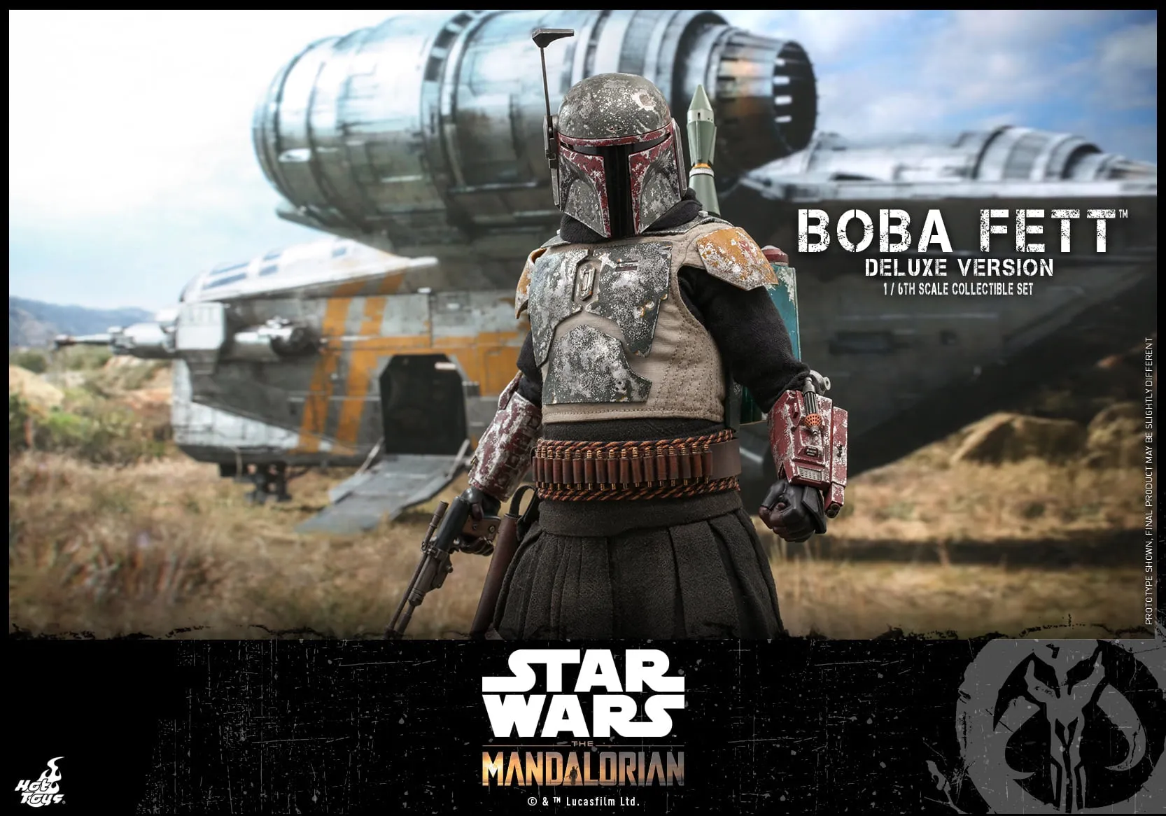 Hot Toys - TMS034 - Star Wars: The Mandalorian - 1/6th scale Boba Fett (Deluxe Version) Collectible Set