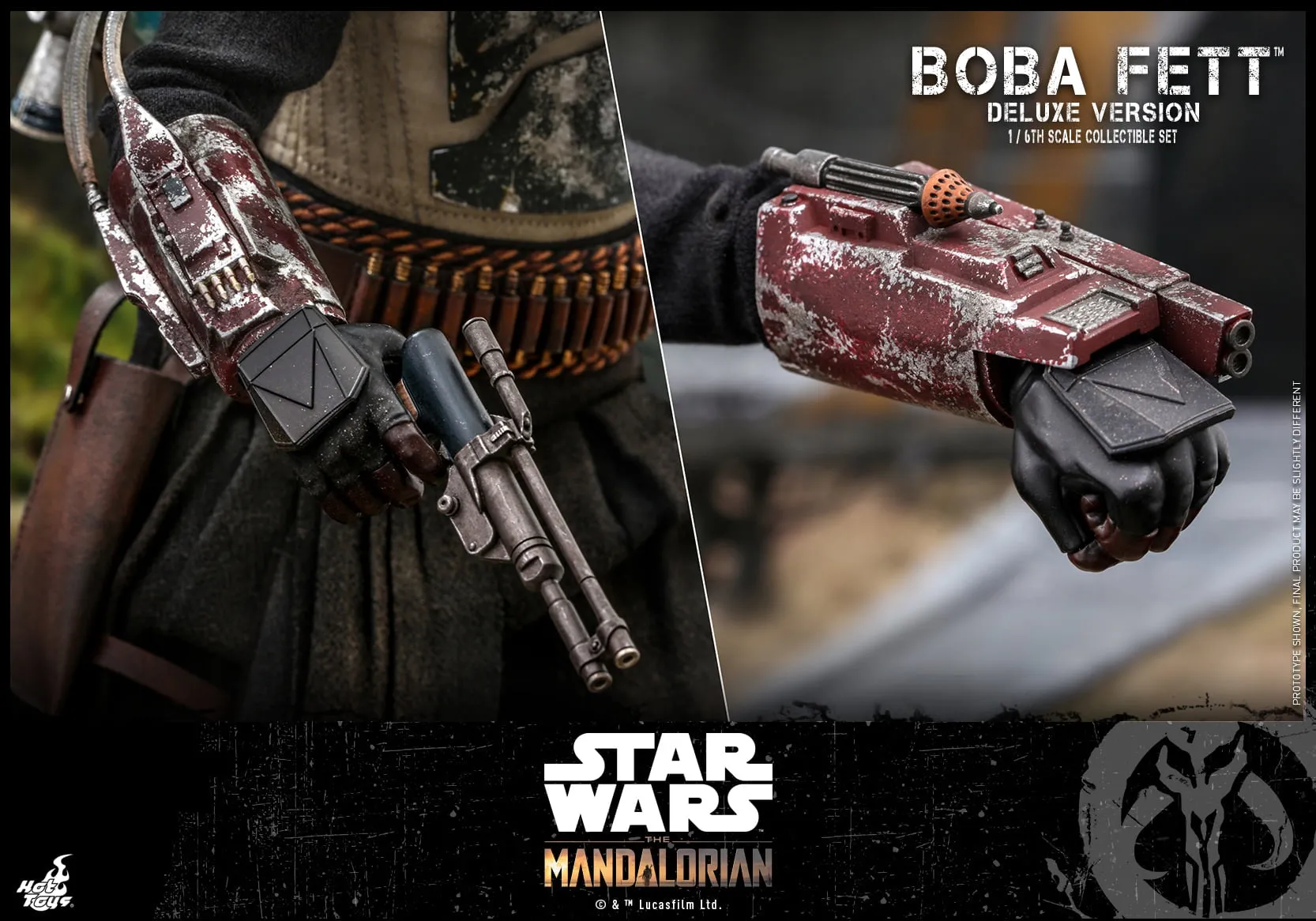 Hot Toys - TMS034 - Star Wars: The Mandalorian - 1/6th scale Boba Fett (Deluxe Version) Collectible Set