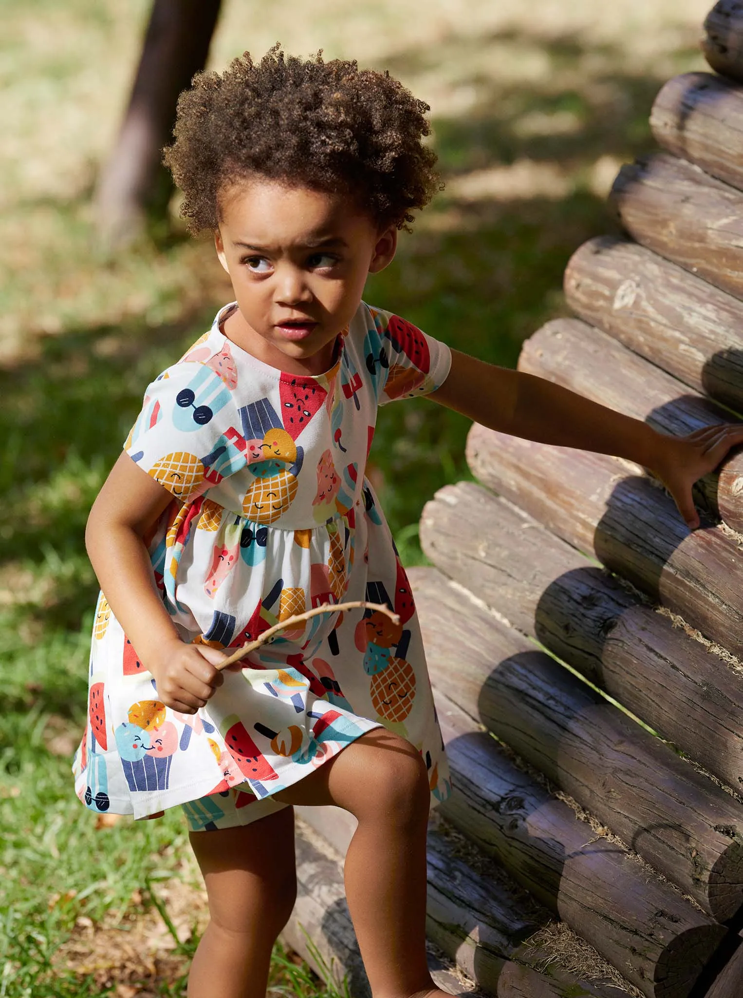 Ice Cream Print Kids Cycle Shorts