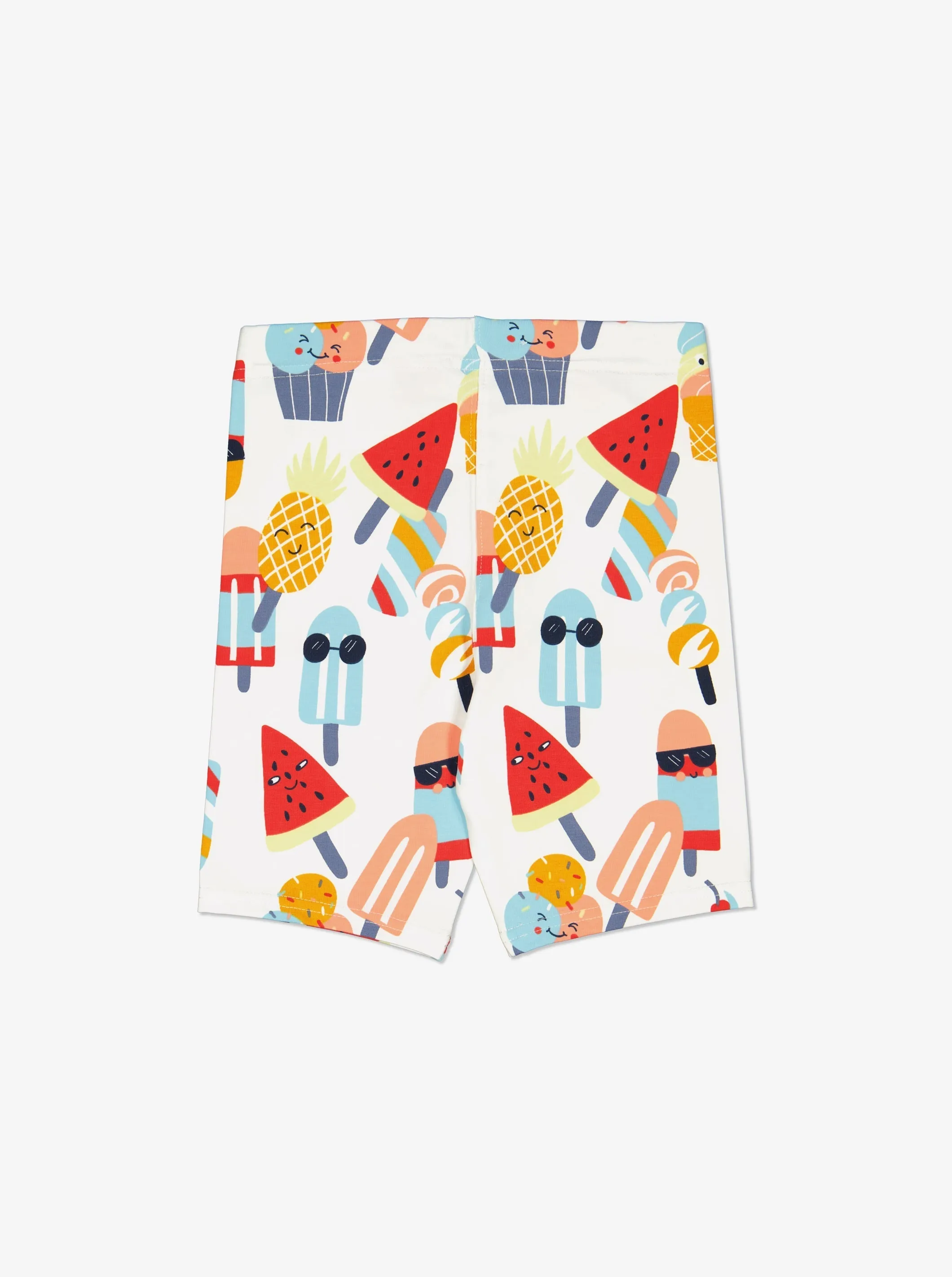 Ice Cream Print Kids Cycle Shorts