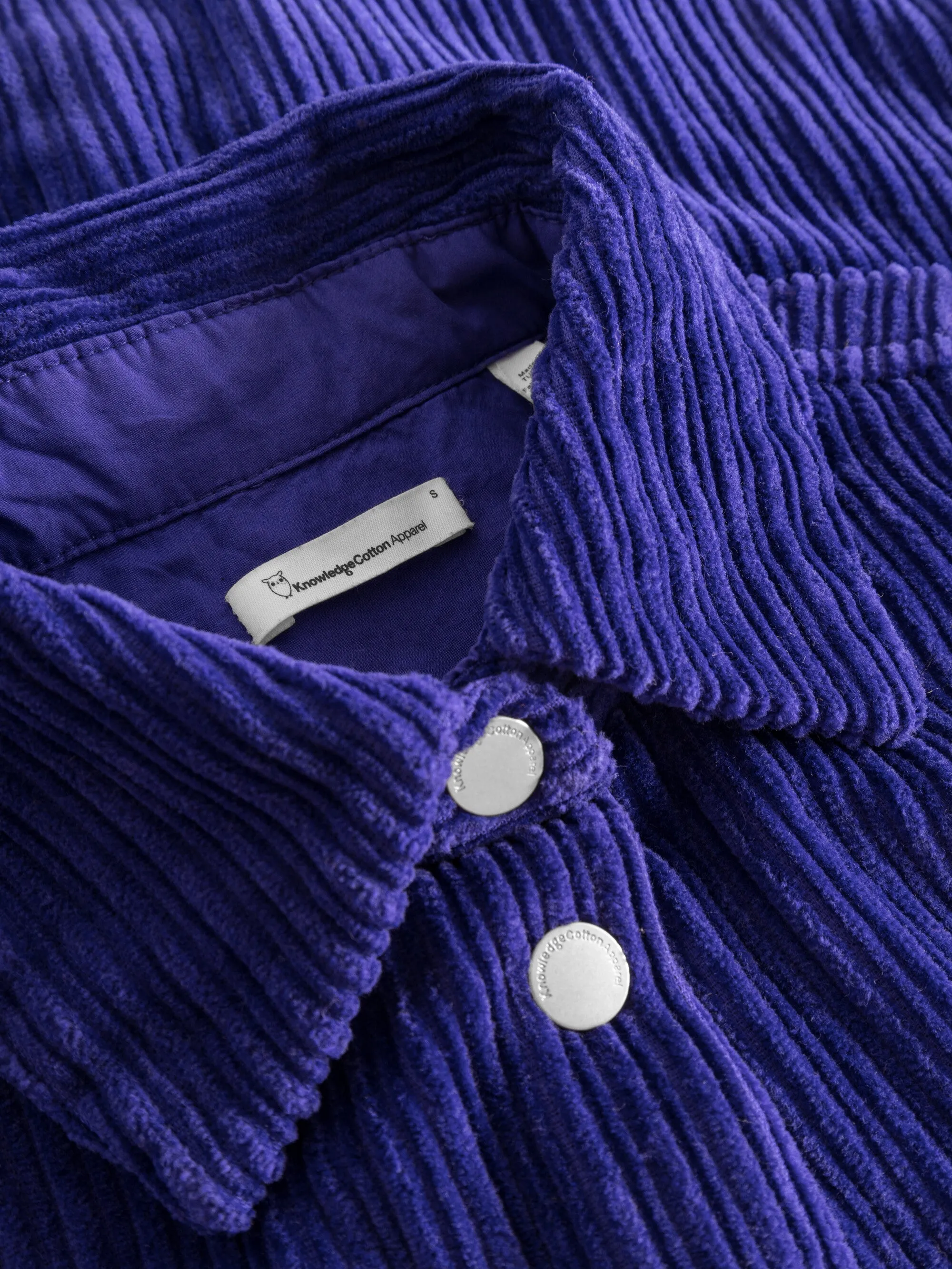 Irregular corduroy overshirt - Deep Purple