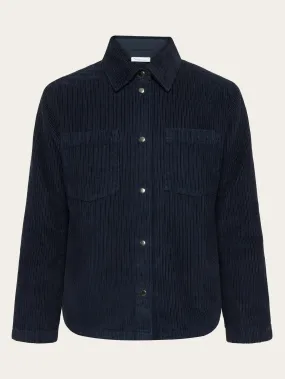 Irregular corduroy overshirt- GOTS/Vegan - Night Sky