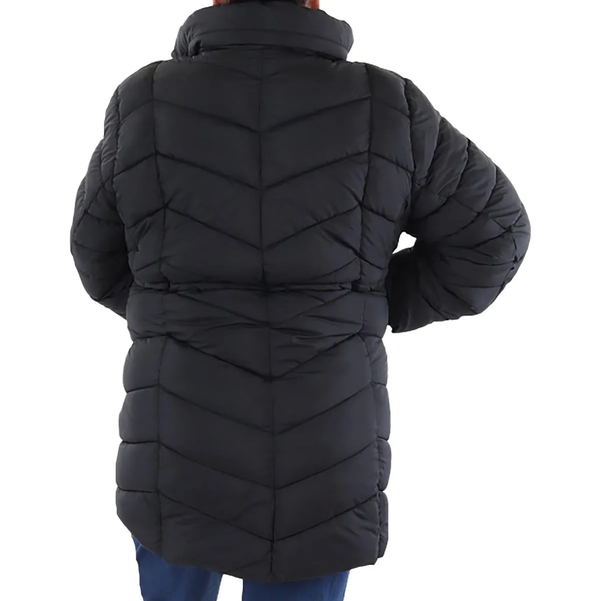 Jessica Simpson Womens Plus Insulated Long Sleeve Puffer Jacket