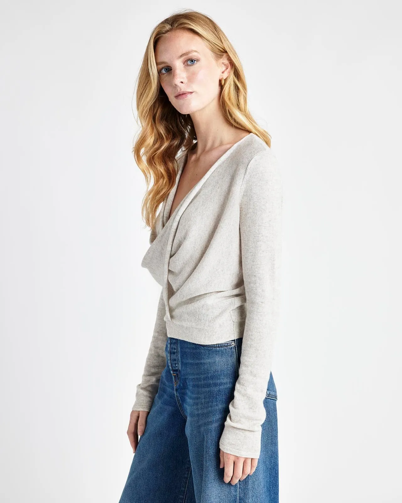 Johari Cashmere Wrap Sweater