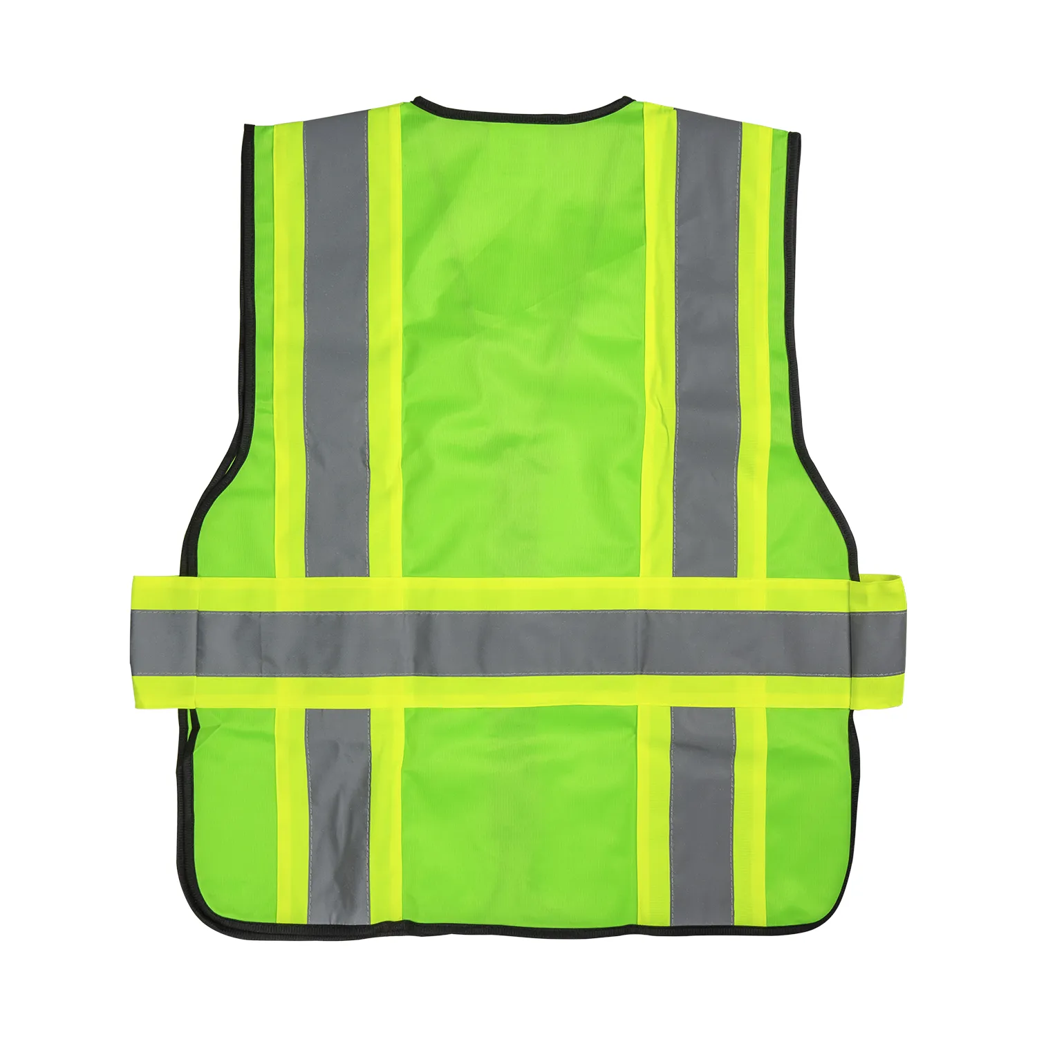 Karat High Visibility Reflective Safety Vest with Zipper Fastening (Green), X-Large - 1 pc