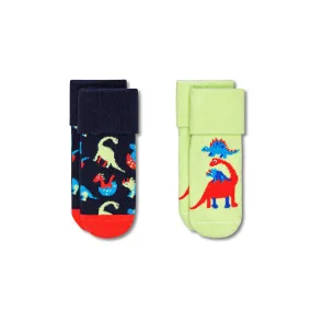 Kids Terry Socks Dinos (6500) 2-Pack