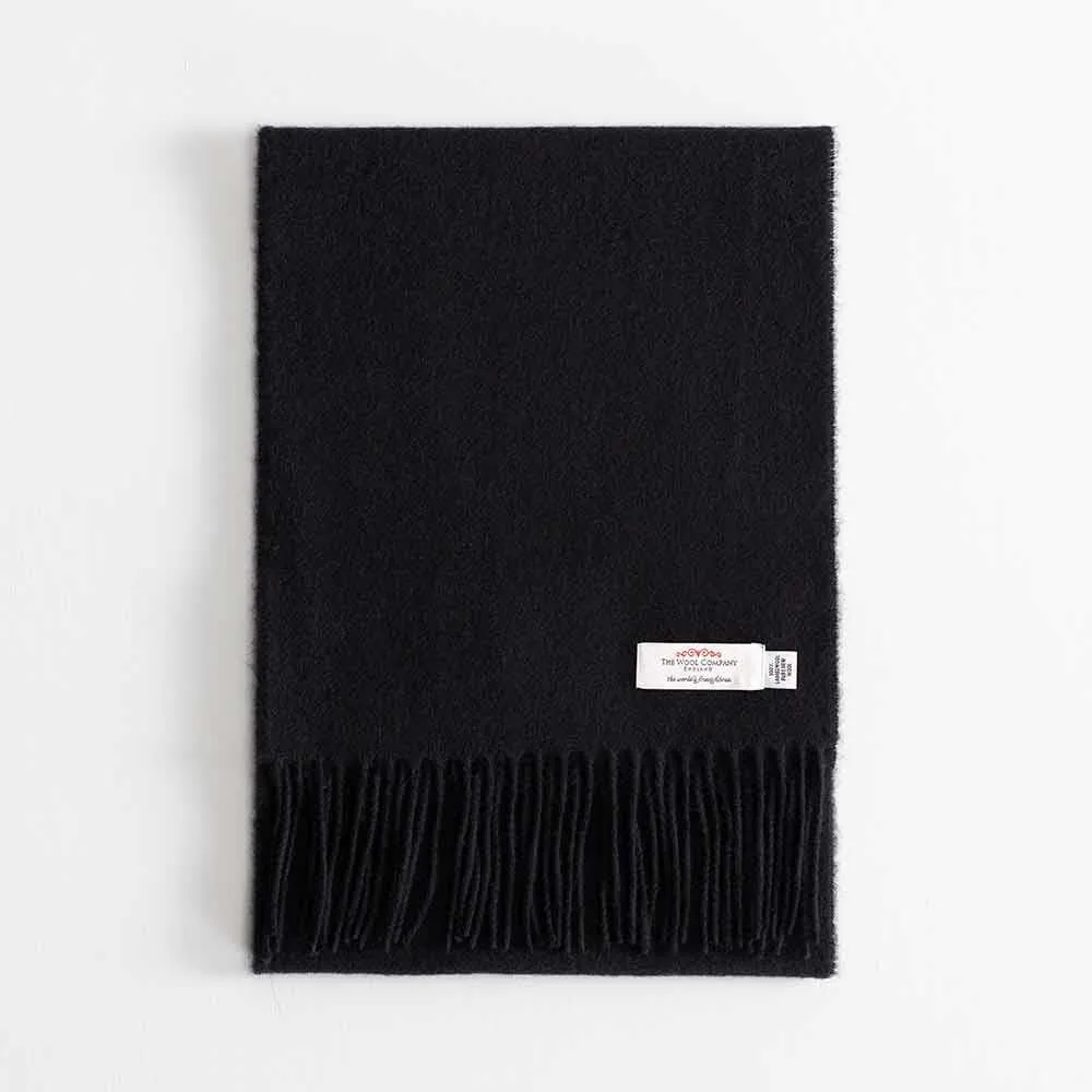 Lambswool Scarf Black