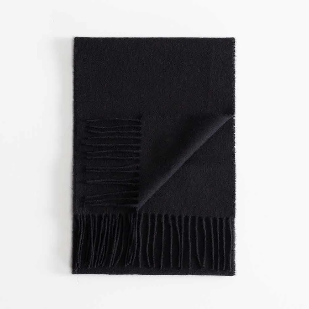 Lambswool Scarf Black