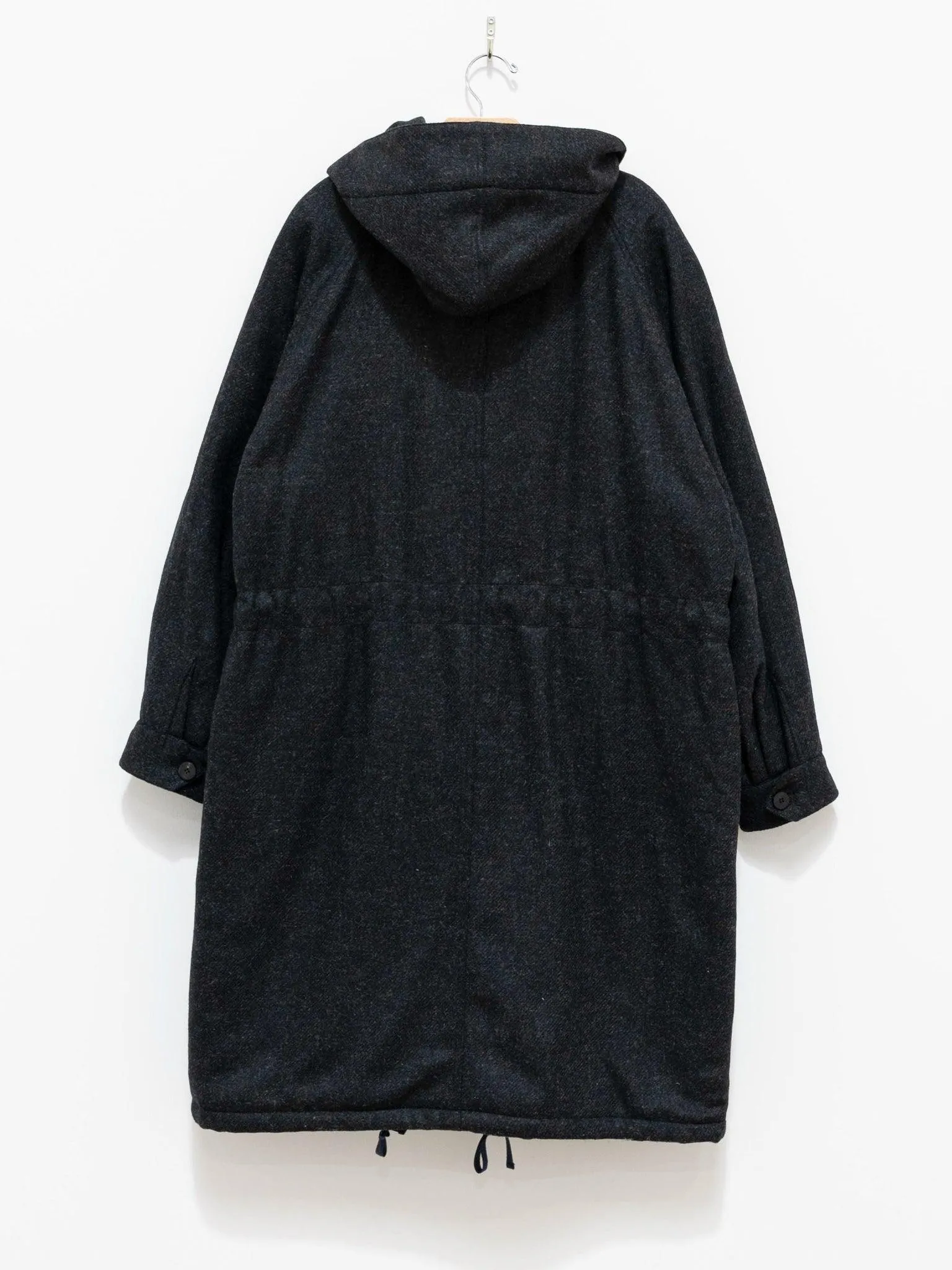 Lightweight Padded Wool Parka - Dark Gray