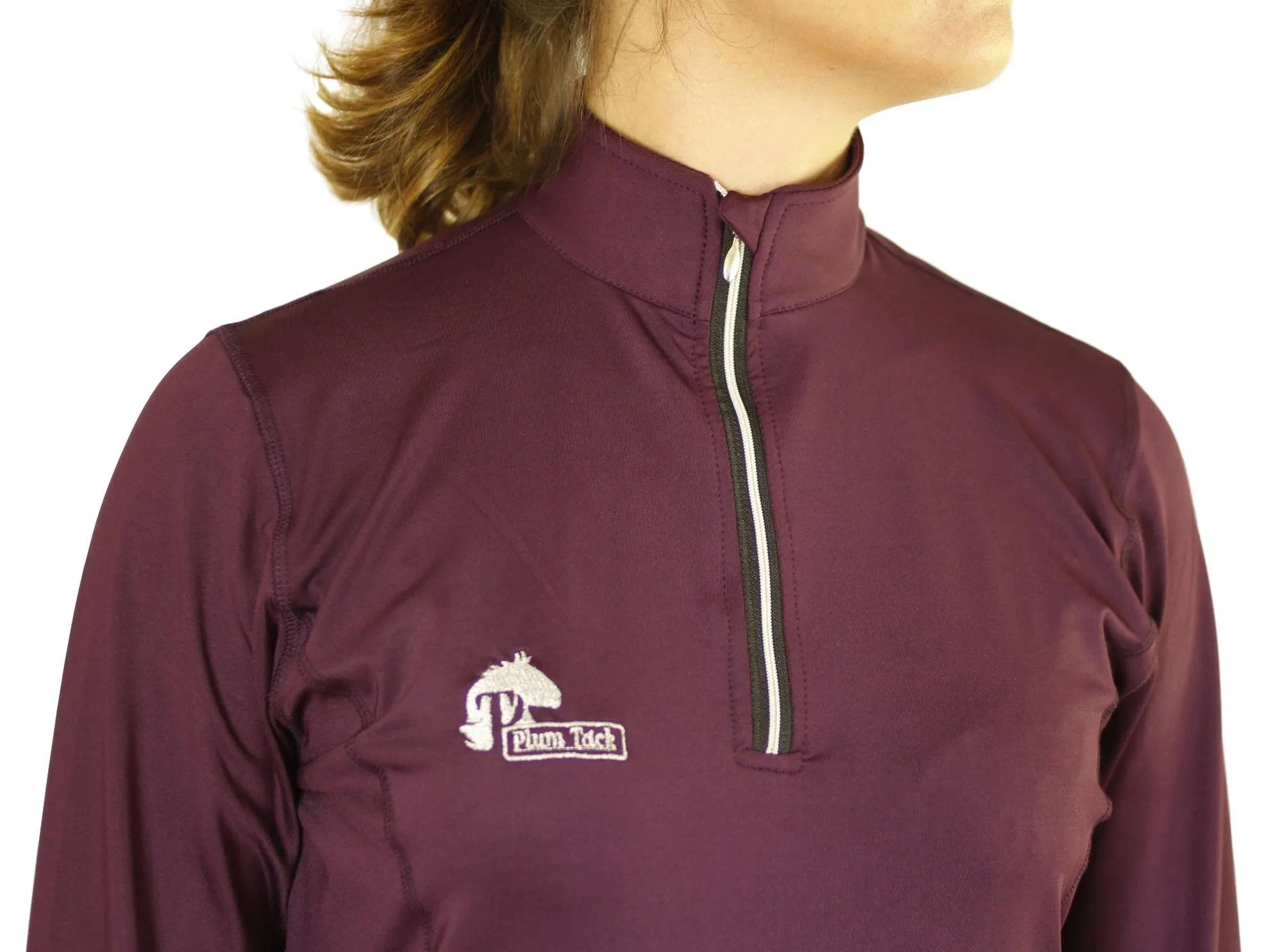 Long sleeve base layer tops in Wine - Final run outlast sizes