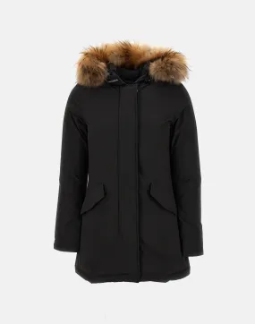 Luxury Arctic Raccoon Black Parka