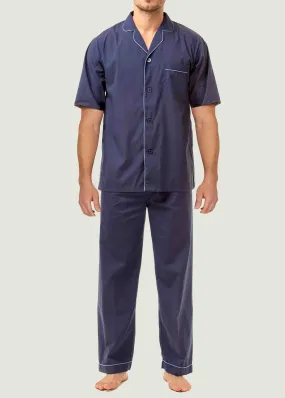 Maximus Easy-Care Touch Fasten Shirt & Pull On Bottoms PJ Set