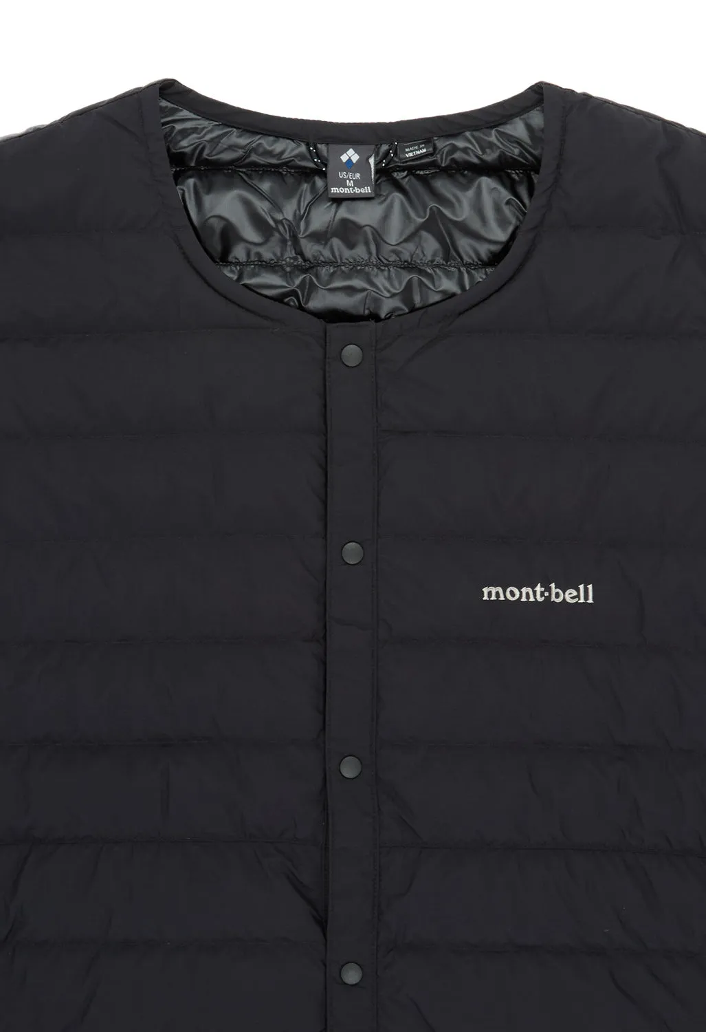 Montbell Men's Superior Down Round Neck Jacket - Black