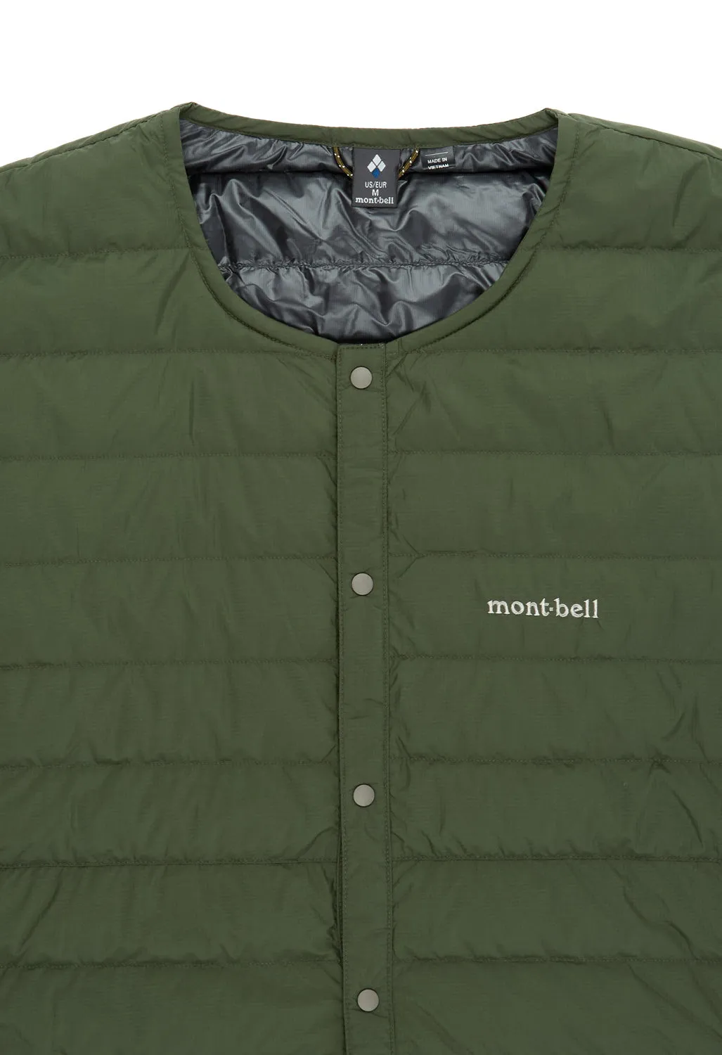 Montbell Men's Superior Down Round Neck Jacket - Dark Green