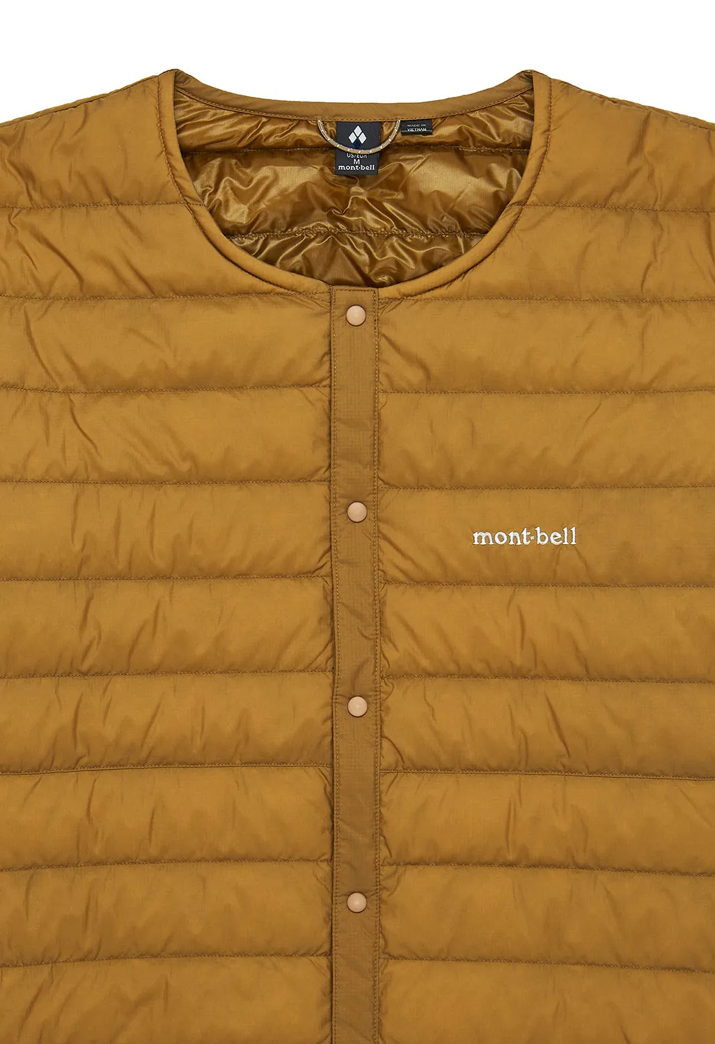 Montbell Men's Superior Down Round Neck Jacket - Tan