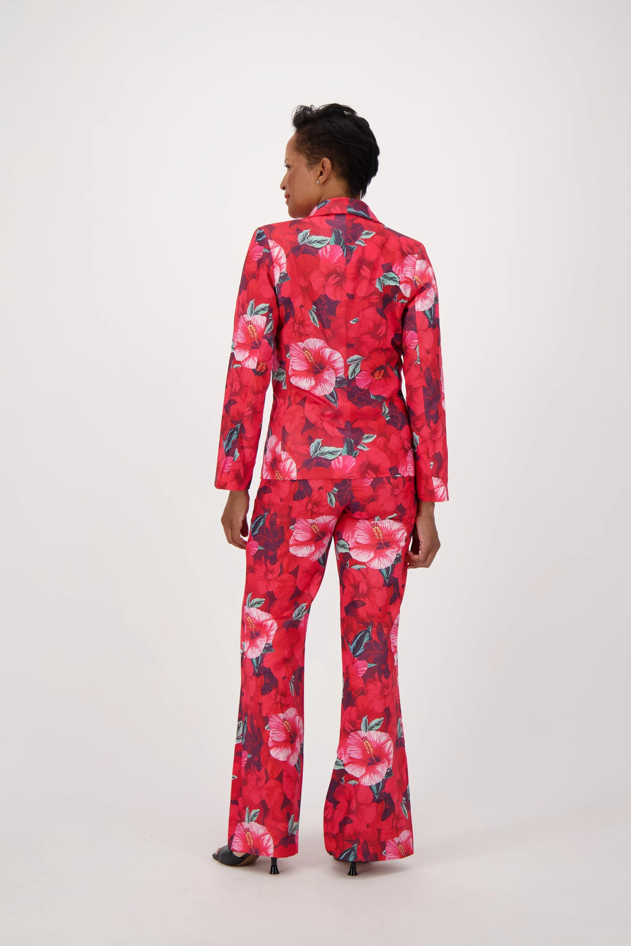 Moulin Rouge Hibiscus Print Dress Pant