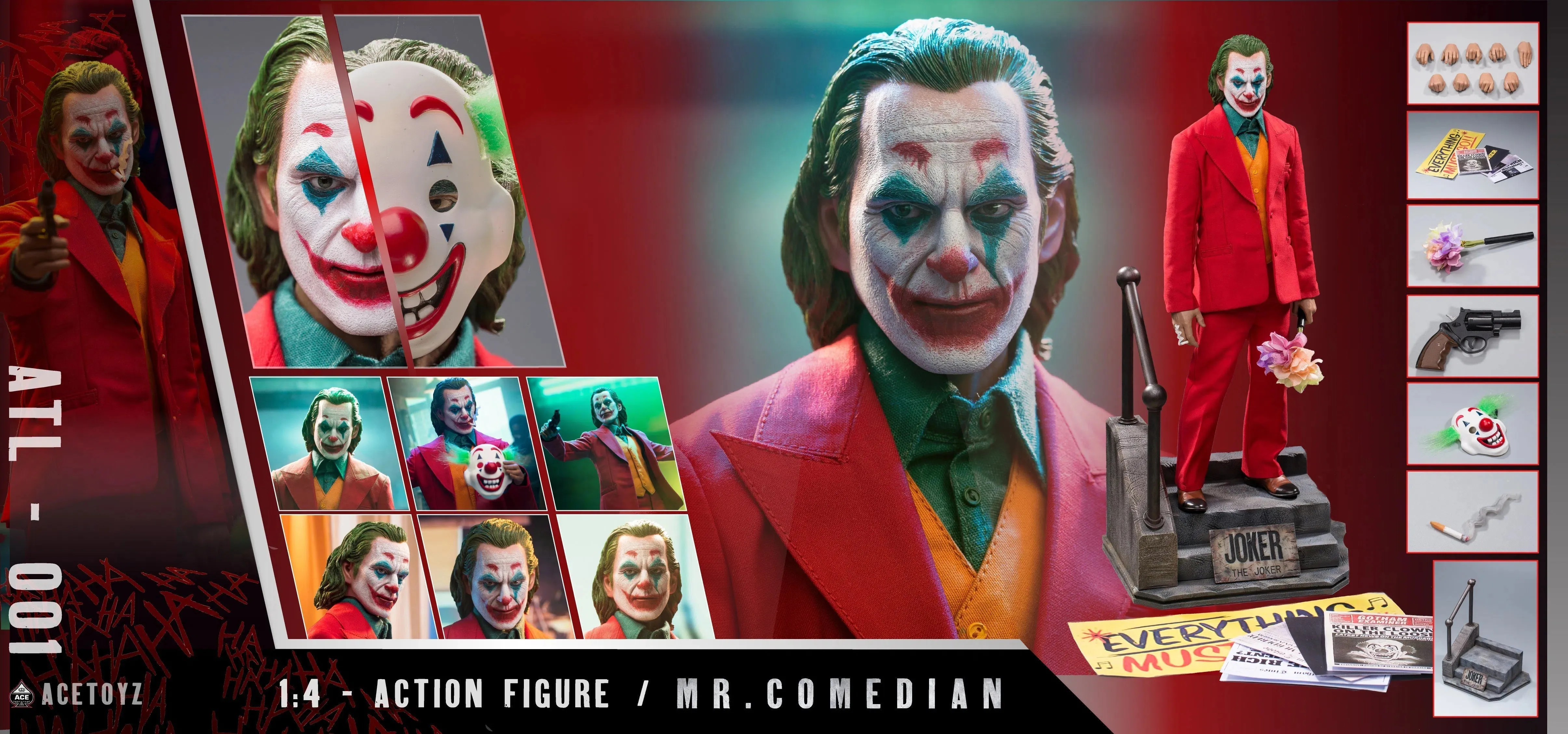 Mr Comedian: Atl001: Ace Toyz: Quarter Scale Figure