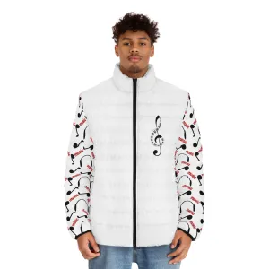 Music Lover Men's Puffer Jacket (AOP)