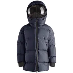 Navy Down Parka With Detatchable Mask