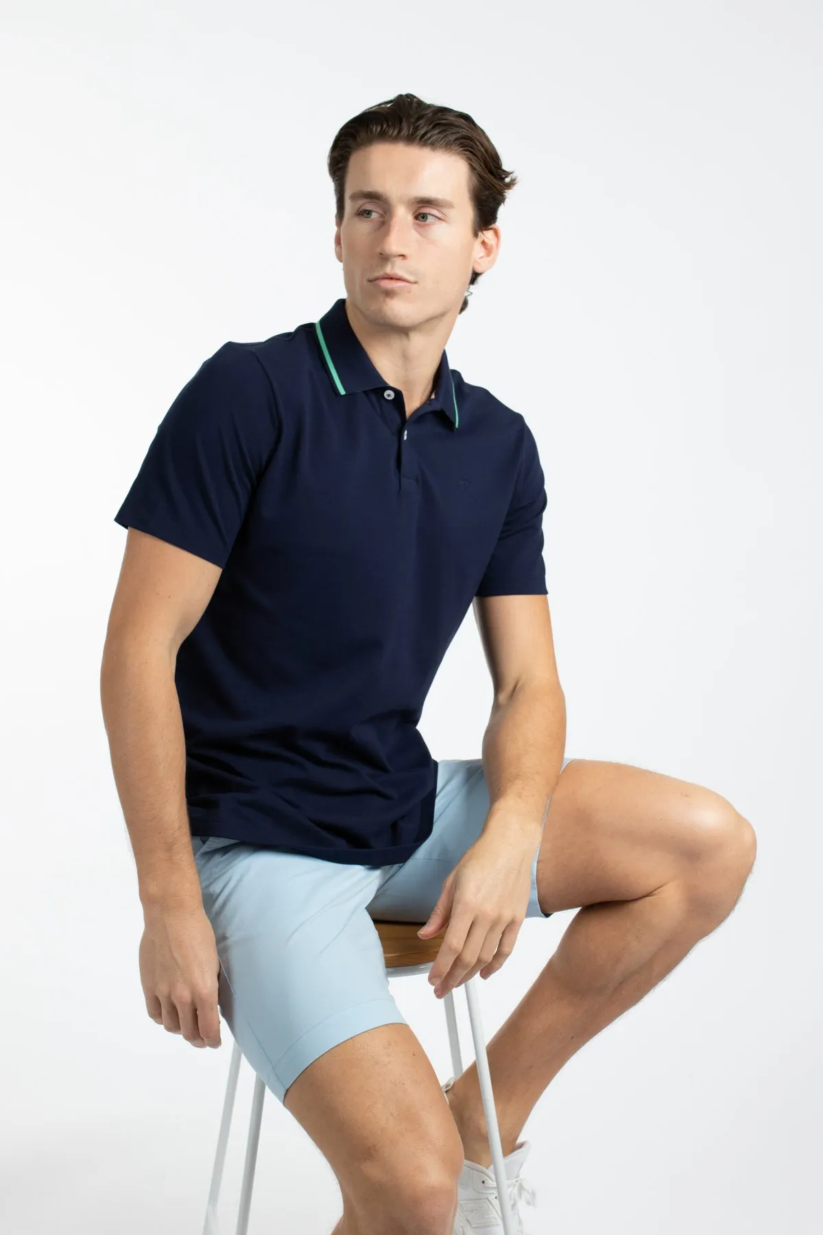 Navy Pique Polo Shirt