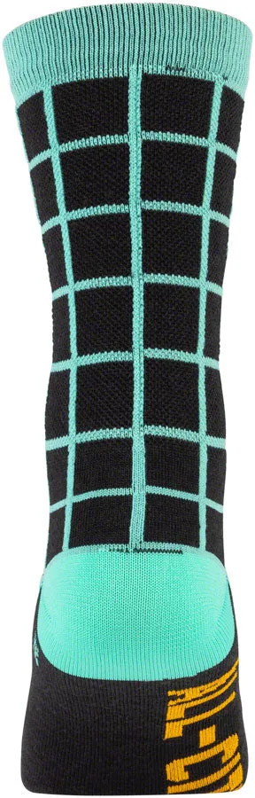 NEW All-City Club Tropic Socks - 6", Black, Goldenrod, Teal, Small/Medium