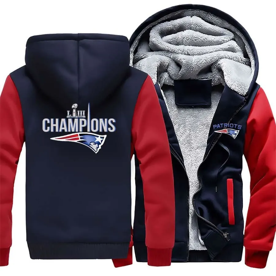 New England Patriots Fan Jacket| Super Bowl LIII Fan Varsity Jackets (4 Colors)