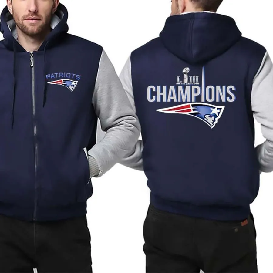 New England Patriots Fan Jacket| Super Bowl LIII Fan Varsity Jackets (4 Colors)