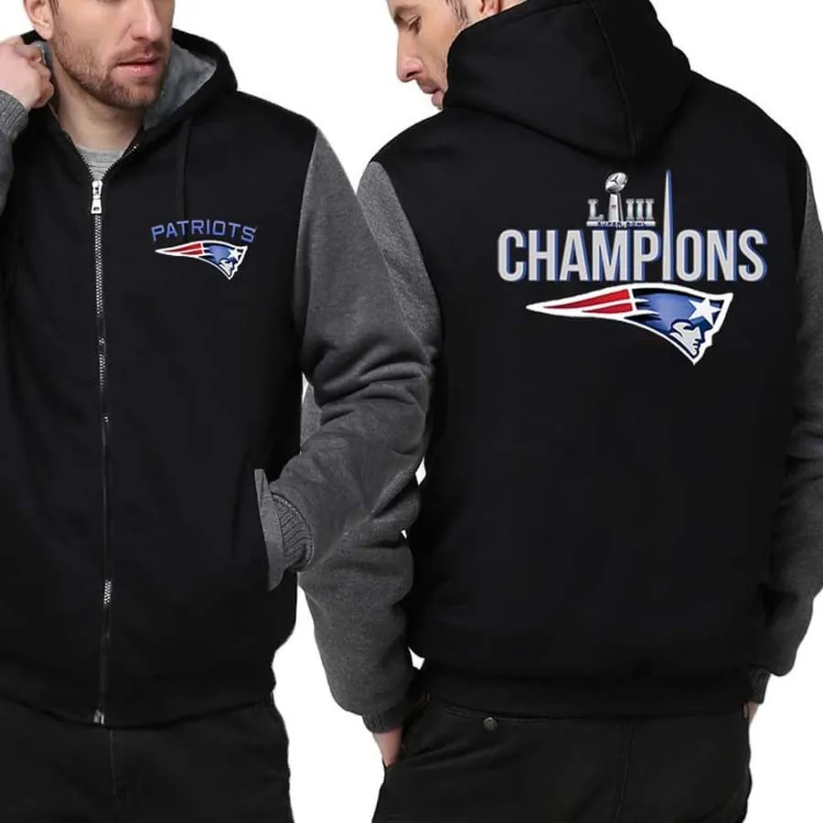 New England Patriots Fan Jacket| Super Bowl LIII Fan Varsity Jackets (4 Colors)