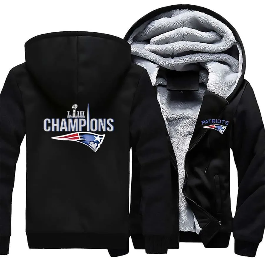 New England Patriots Fan Jacket| Super Bowl LIII Fan Varsity Jackets (4 Colors)