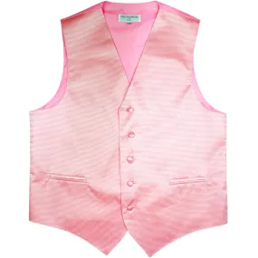 New formal men's tuxedo vest waistcoat only striped pattern prom wedding pink