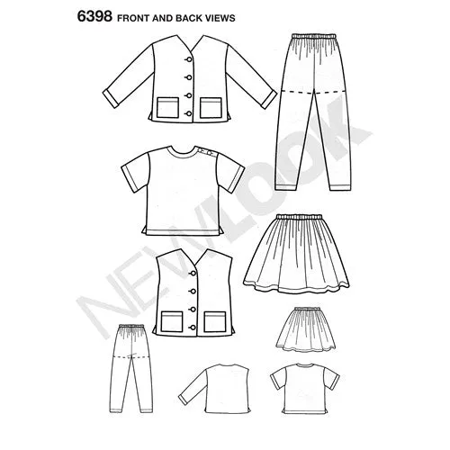 Newlook Pattern 6398 Child Separates