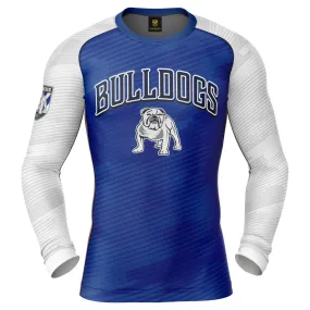 NRL Barrel Rash Vest - Canterbury Bulldogs - UPV 50  - Sun Shirt - Adult