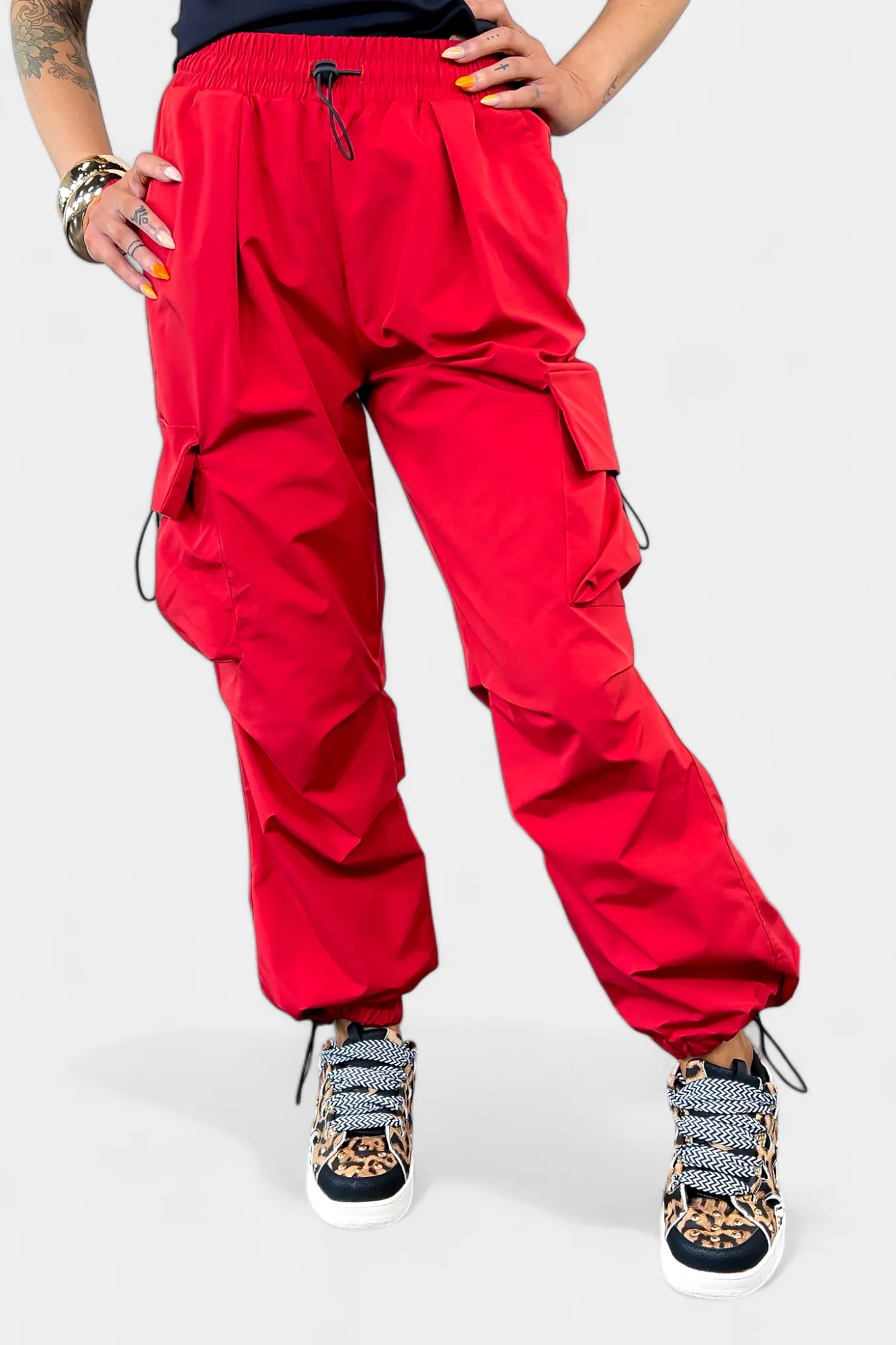 Parachute Cargo Jogger Pants