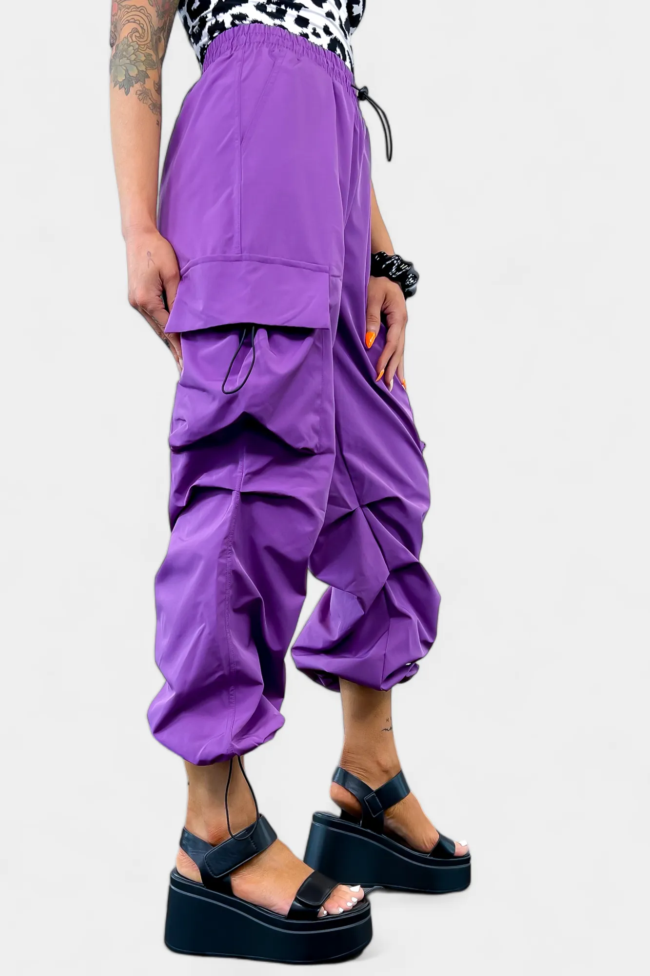 Parachute Cargo Jogger Pants