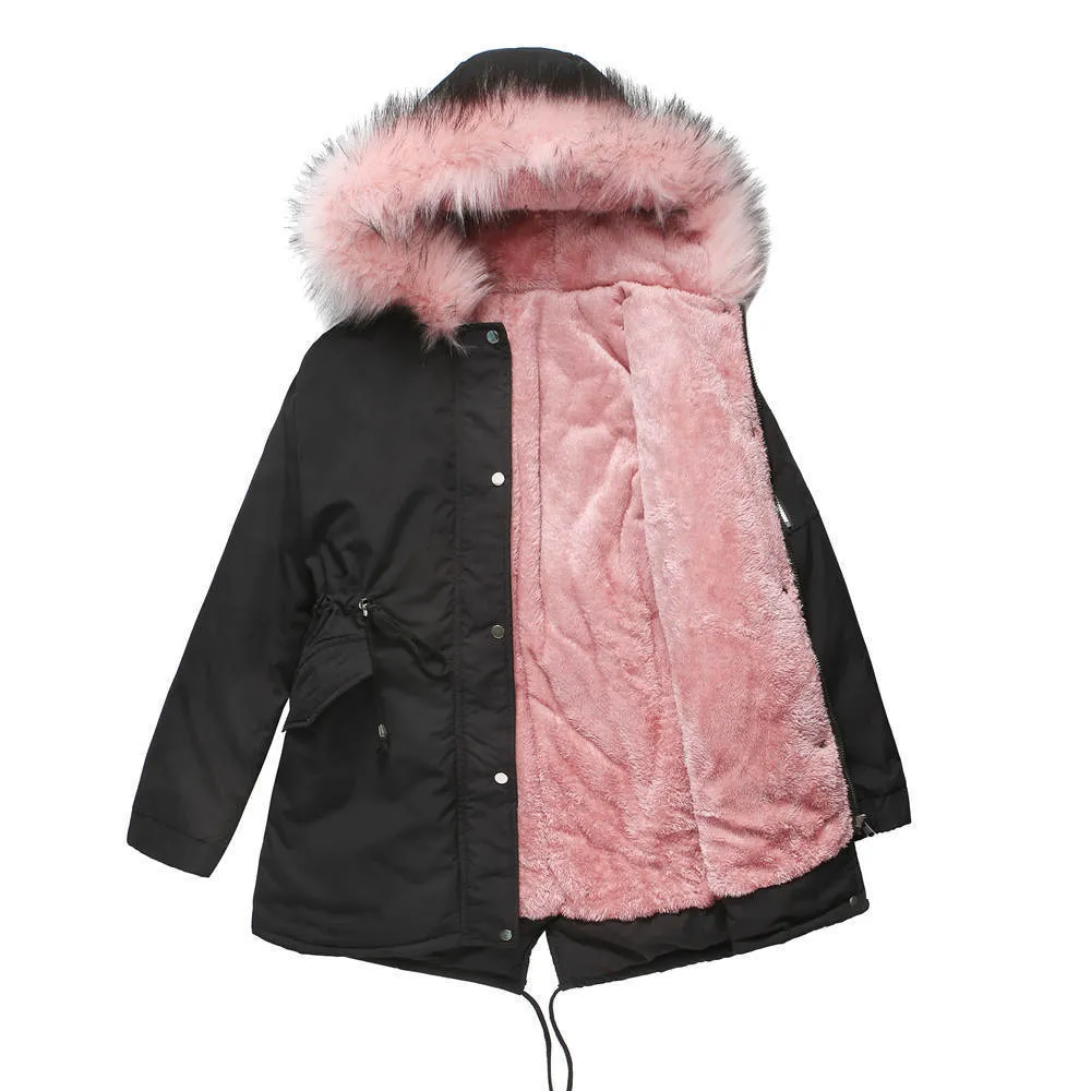 Parka Cotton-padded Mid-length Hooded Jacket