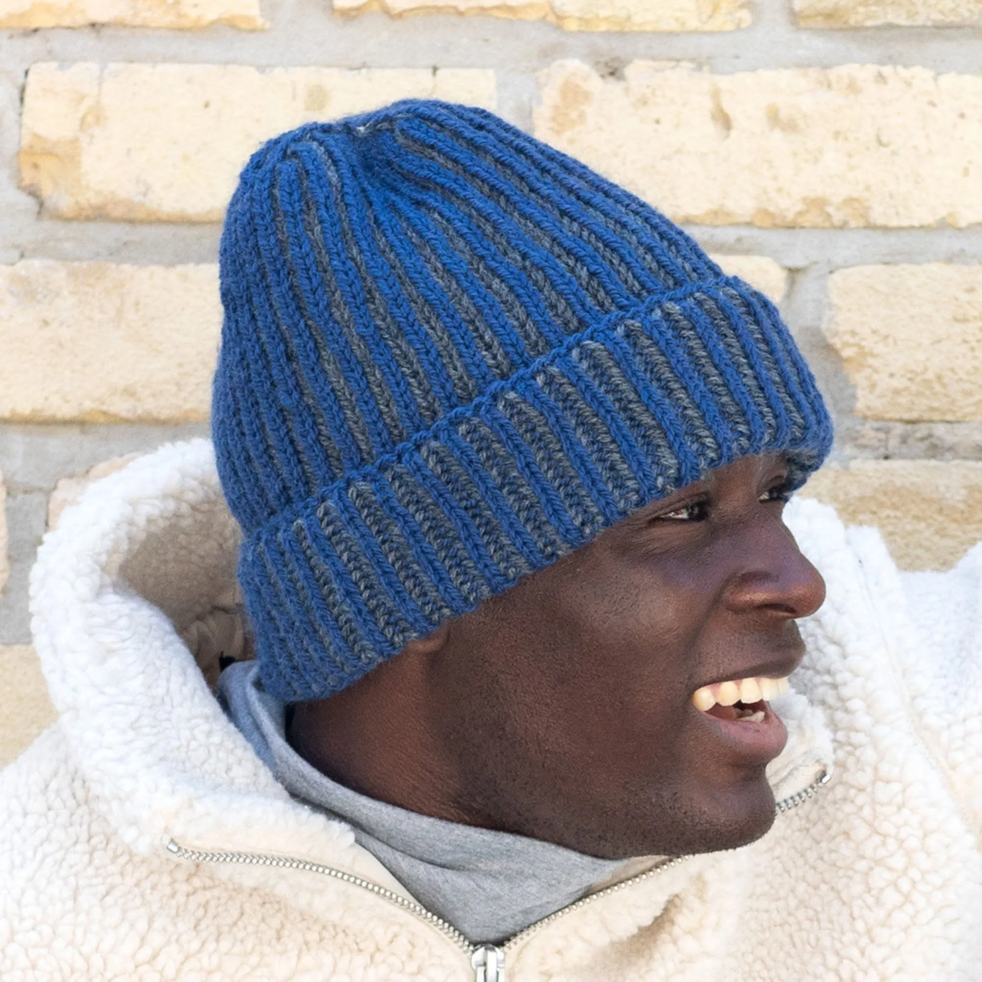 Patons Bassett Brioche Knit Beanie