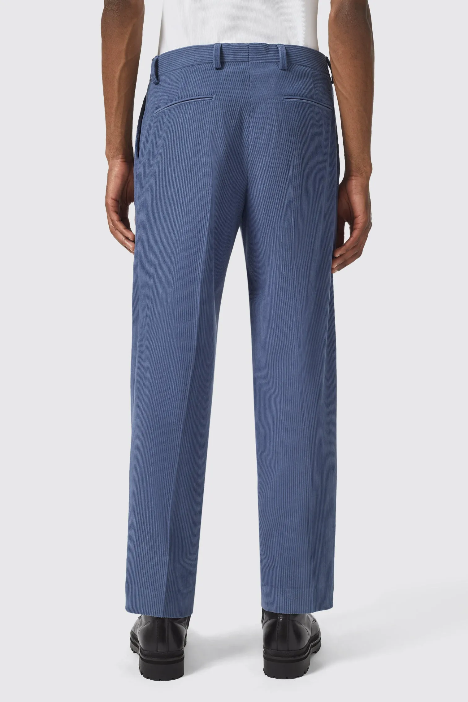 Pirlo Oversized Blue Corduroy Trouser