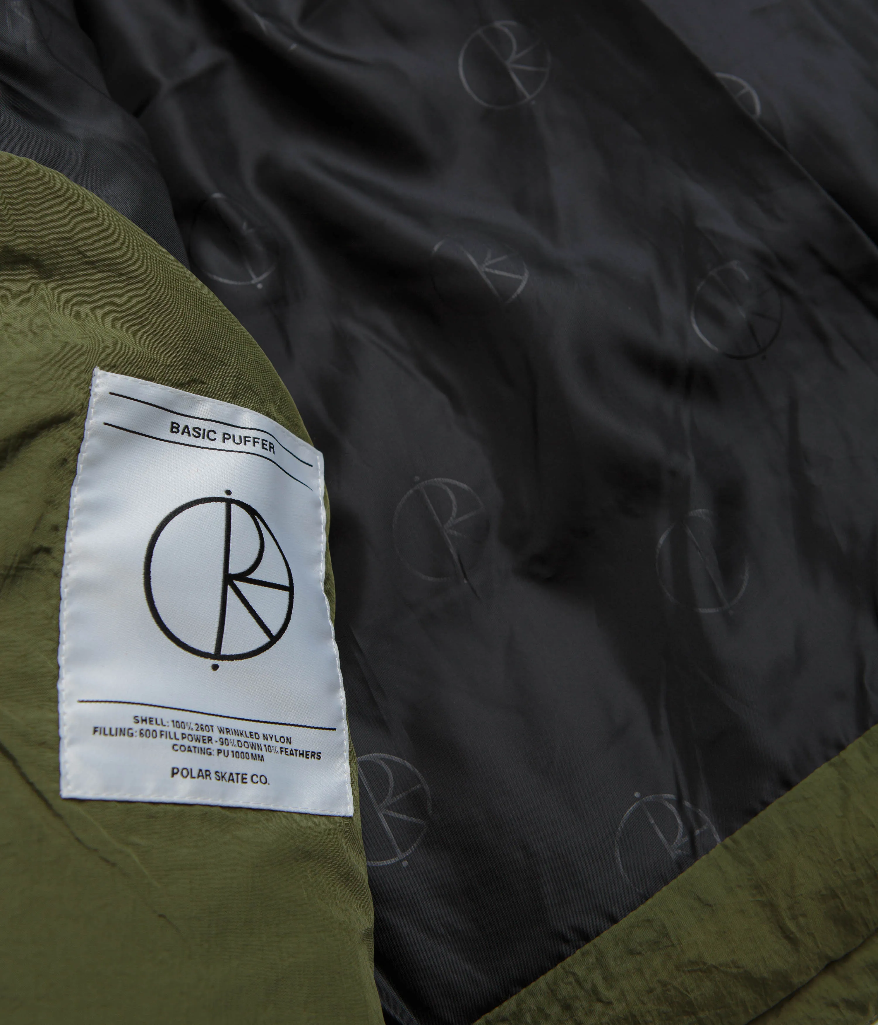 Polar Basic Puffer Jacket - Army Green