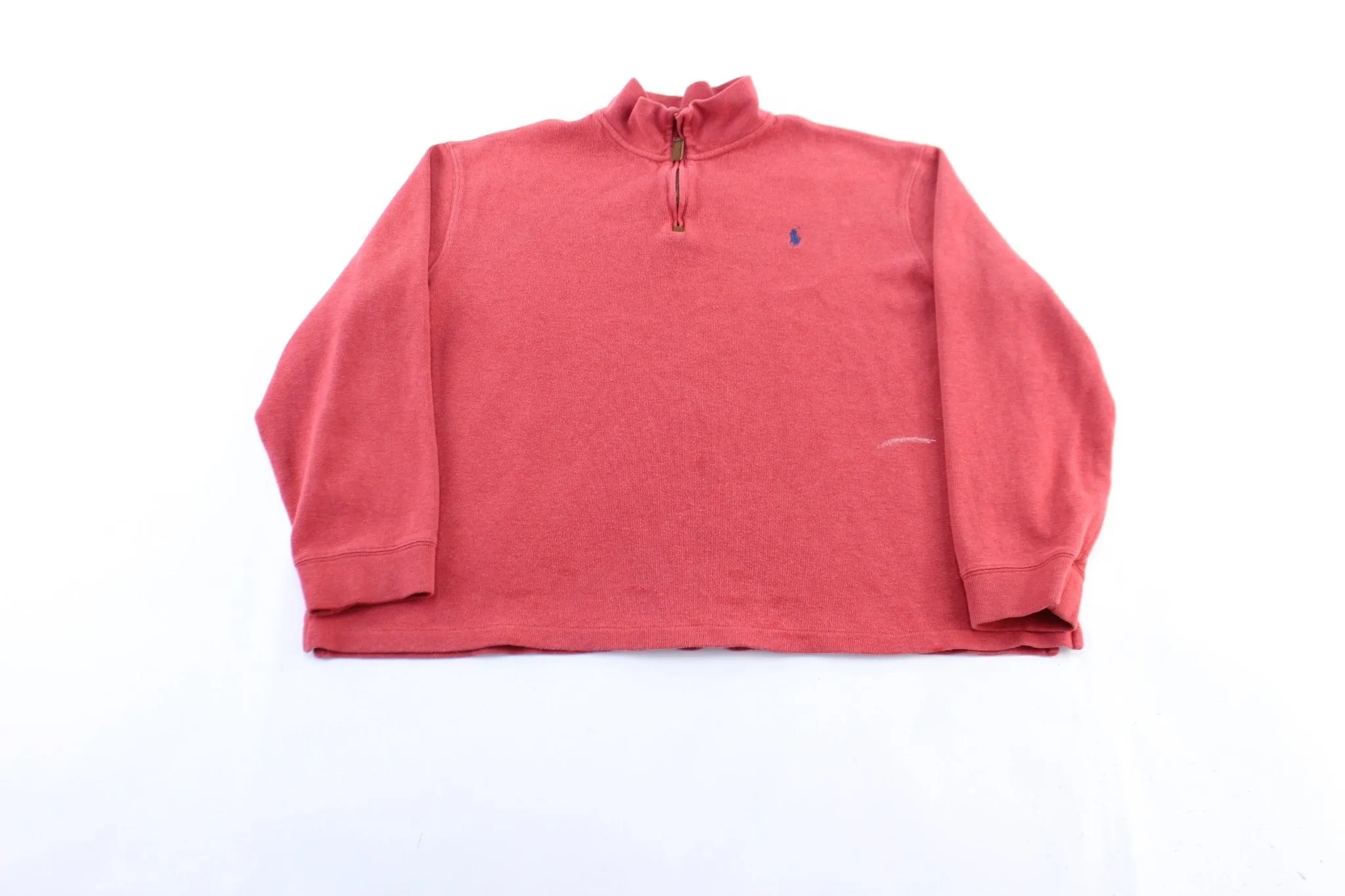 Polo by Ralph Lauren Embroidered Logo Pink Zip Up Sweater