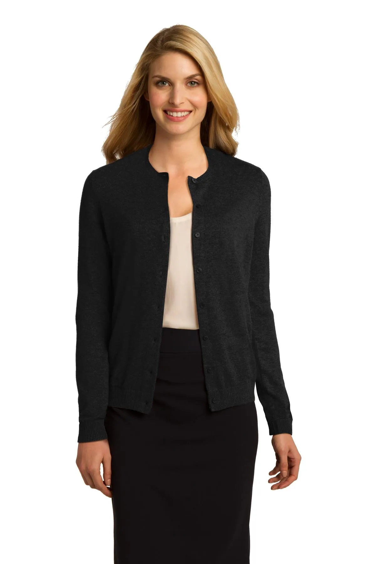 Port Authority® Ladies Cardigan Sweater. LSW287