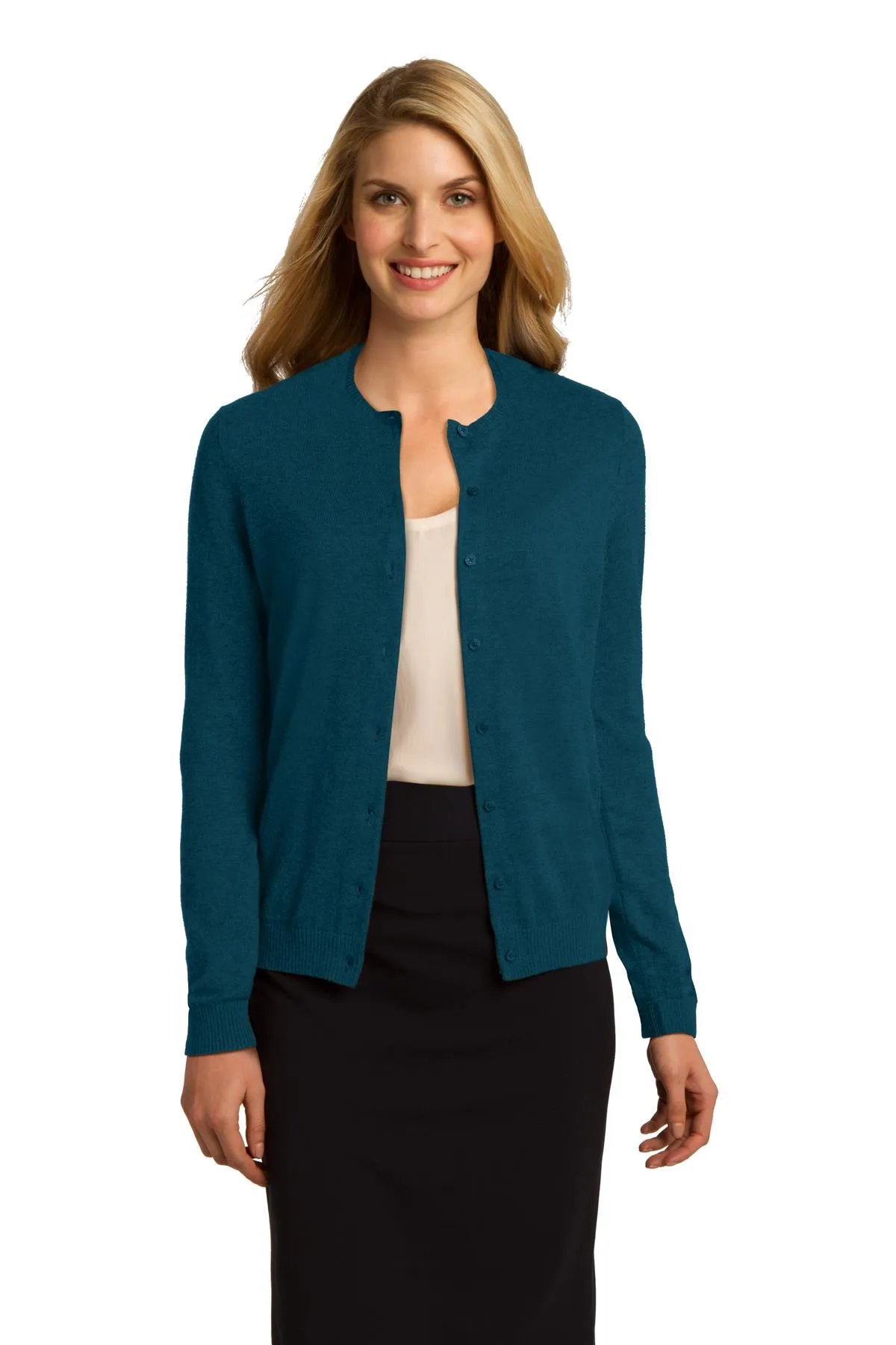 Port Authority® Ladies Cardigan Sweater. LSW287