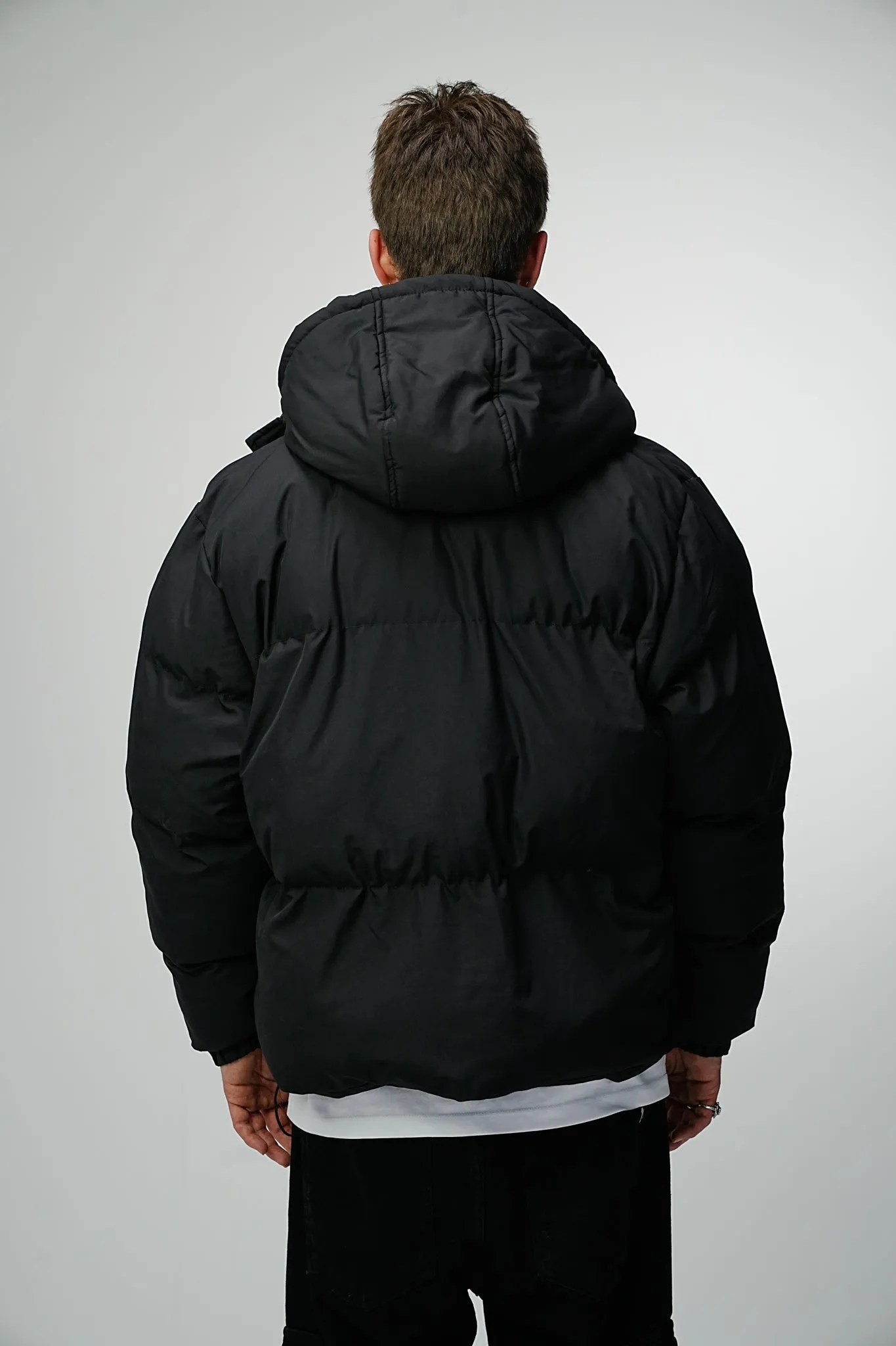 Premium Observer Puffer Jacket - Phantom Black