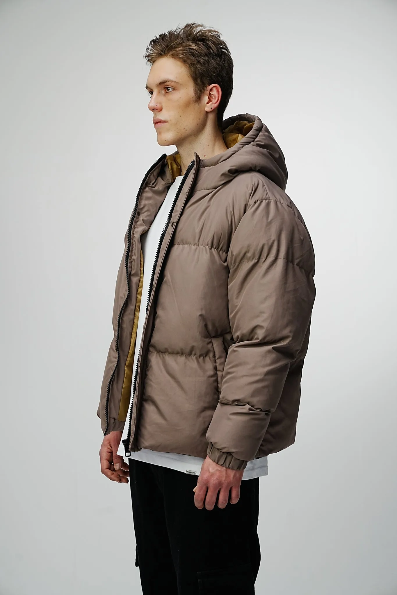 Premium Observer Puffer Jacket - Sepia Brown