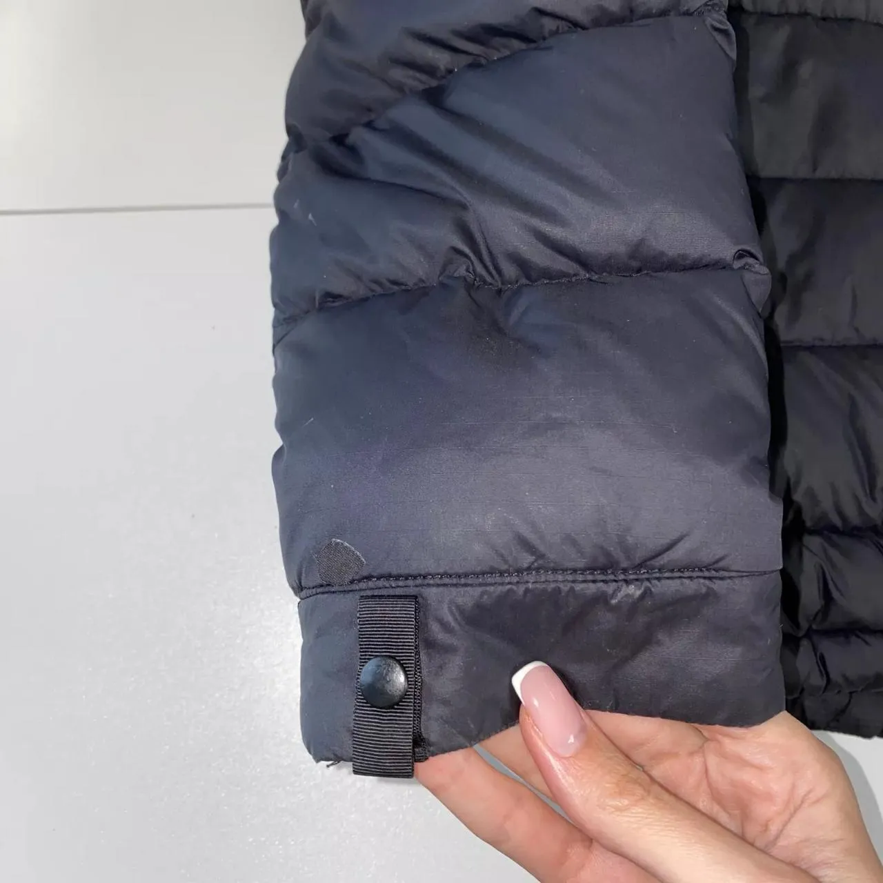 Preowned The North Face Womens 700 Down Puffer Jacket Size M Black TNF Outdoor.