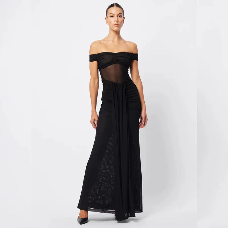 Rebound Off Shoulder Maxi