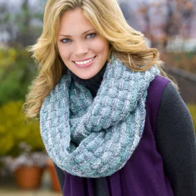 Red Heart Infinity Knit Scarf