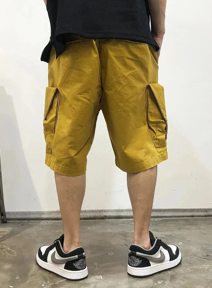 Relaxed Drawstring Cargo Pants