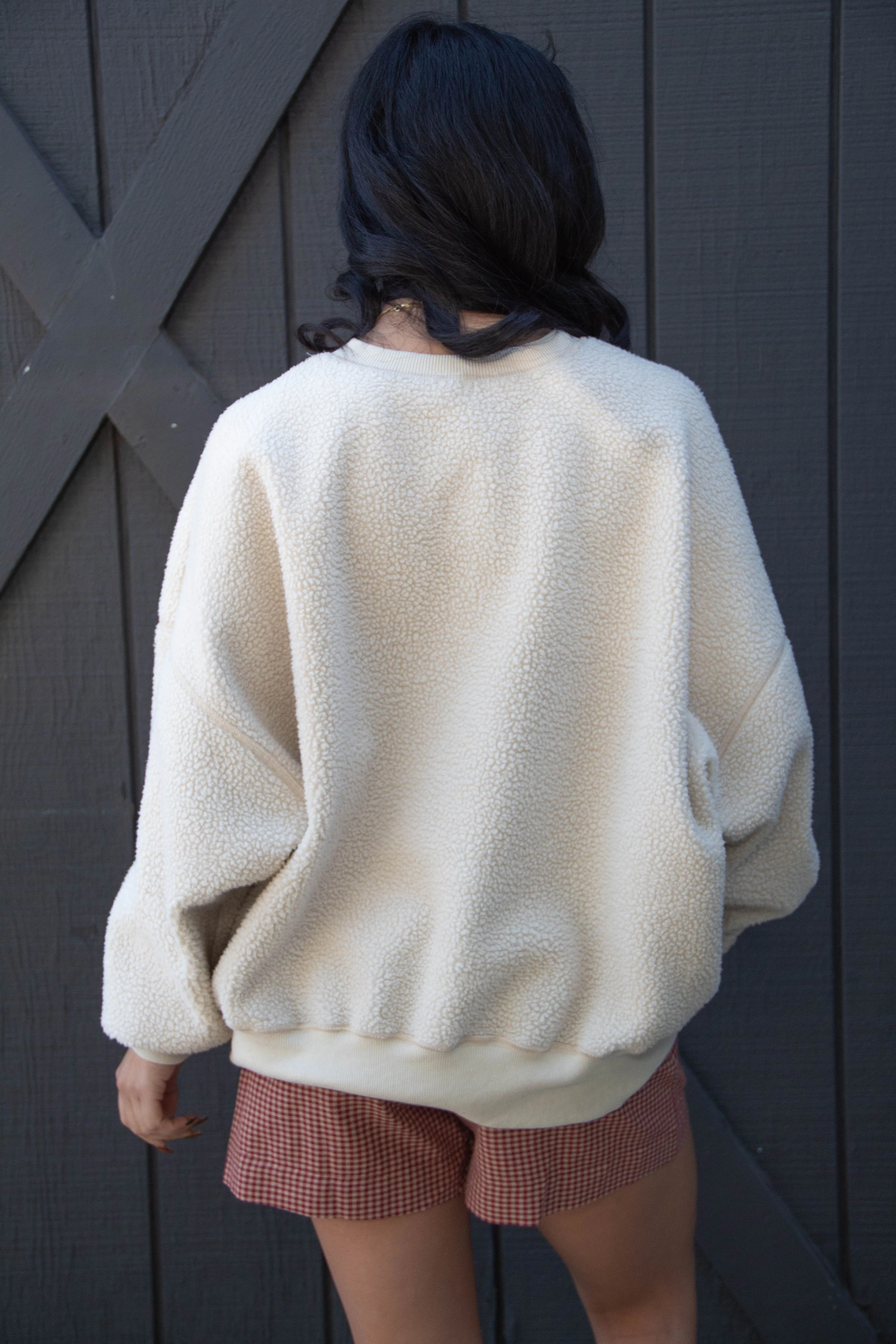 Reverseable Sherpa Lining Sweatshirt