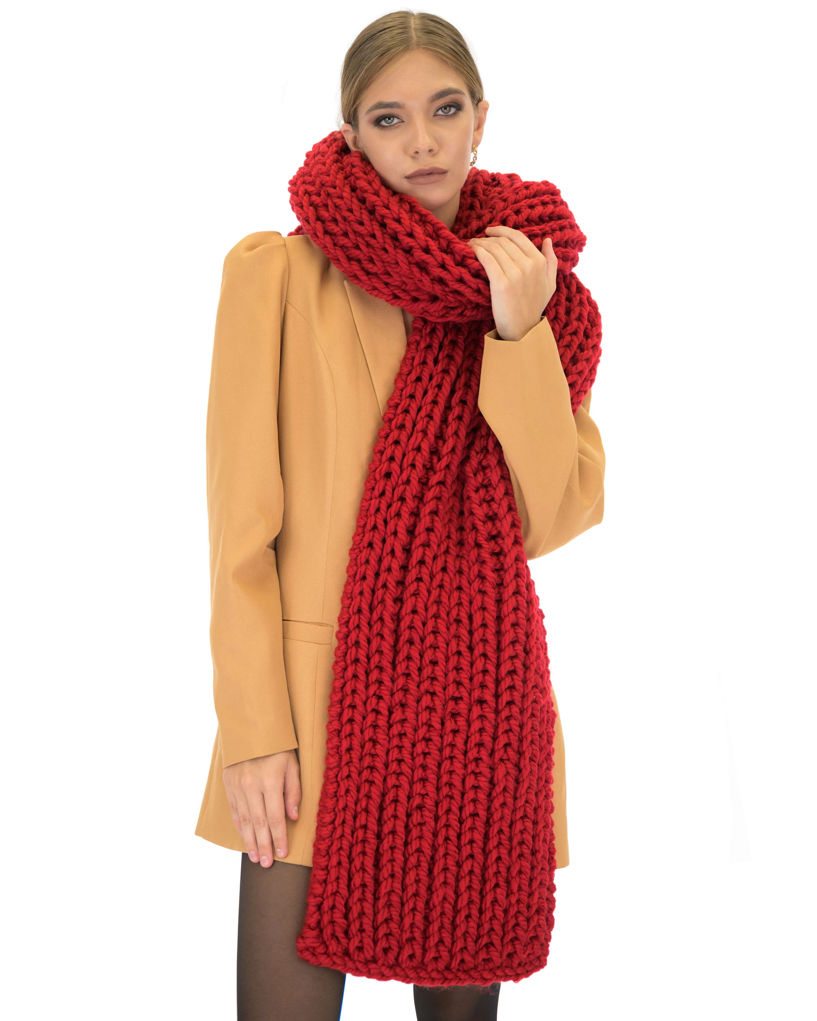 Ribbed Chunky Scarf